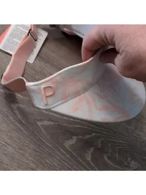 Puma White Glow/Rose Dust Graphic Tour Sport Golf Visor OS thumbnail 3