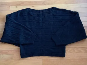 Cider Black Cable Knit sweater‎ size 1XL thumbnail 1