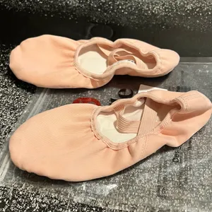 Womens sz6 STELLE Pink Stretch Canvas Ballet Shoes- Split Sole Dance Slippers thumbnail 3