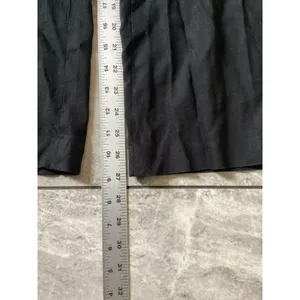 J.Crew Black Linen Blend Wide Leg Trousers Pants BY754 Womens 6 thumbnail 6
