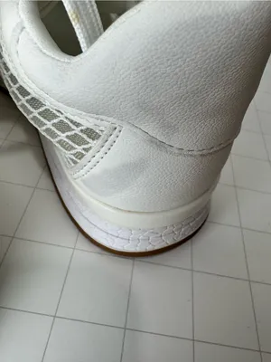 Dolce Vita White Mesh Lace-Up Sneaker with Tan Outsole thumbnail 6