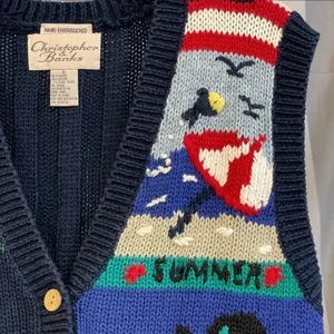 Christopher & Banks Nautical Knit Vest thumbnail 4