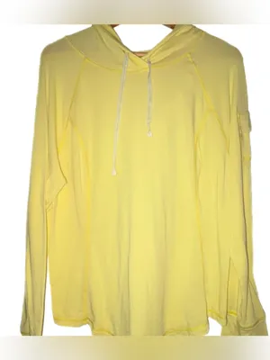 FP Movement Wild Ride Hoodie Sour Citrus Light Yellow Extra Large New With Tags thumbnail 2