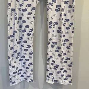 Roller Rabbit Moby Whale Pajamas Set Womens Blue White Pima Cotton PJs thumbnail 9
