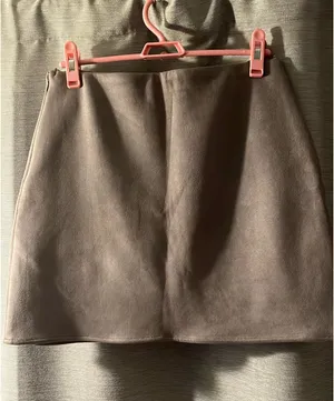 Grey Blue Rain Floral Embroidered Skirt thumbnail 3