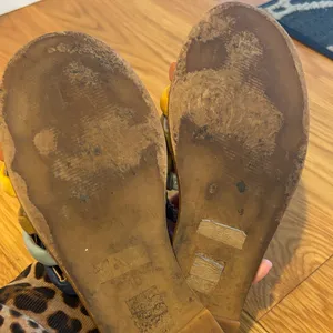 Madewell Colorblock Leather Slide Sandals - Multi thumbnail 4