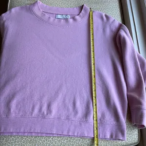 Fletch Pink Ribbed Crewneck 100% Cotton Slightly Cropped Long Sleeve Top size S thumbnail 10