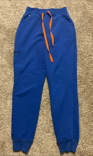 Figs Women's Winning Blue Zamora Jogger Scrub Pants XS thumbnail 1