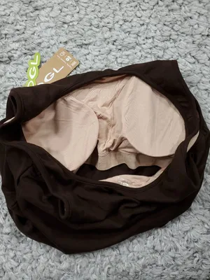 OGL Cotton Lyocell U-Neck Bra Tank Top Brami Brown Women's Size XL thumbnail 5