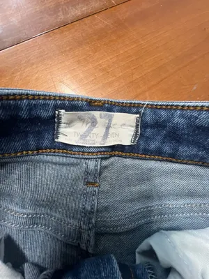 27 Twenty-Seven High Rise Raw Hem Straight Leg Jeans thumbnail 2