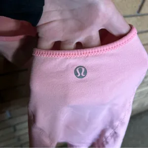 Lululemon Criss Cross Tank Light Pink Elastic Banded Size 6 thumbnail 3
