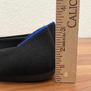 ROTHY’S The Point in Solid Black Ballet Flat Shoes Sustainable Knit Flats Size 8 thumbnail 10