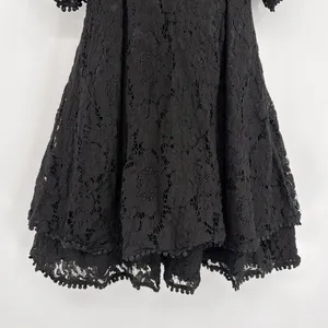Showpo Lace Mini Dress 6 Whimsigoth Romantic Babydoll Deep V Fairy Grunge Y2K thumbnail 5