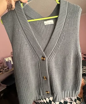 Sweater Vest Green Size L thumbnail 1