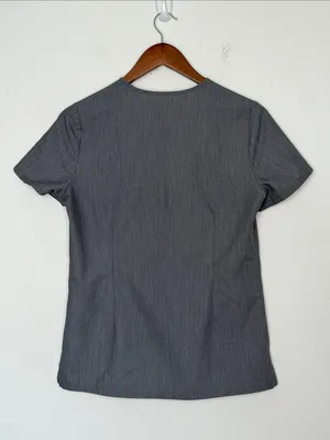 FIGS Catarina One-Pocket Scrub Top XS Graphite Gray V-Neck Medical Scrubs thumbnail 5