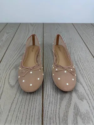 On 34th Women's Friyaa Mesh Ballet Flats 8.5M Nude White Pearl $69.50 thumbnail 2