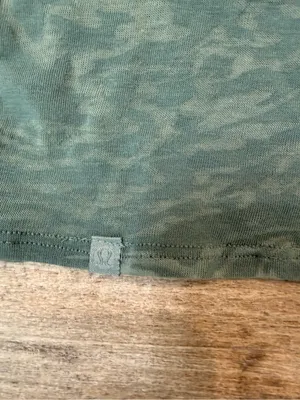 lululemon athletica Short Sleeve Twist-Back Top in Deep Teal thumbnail 3
