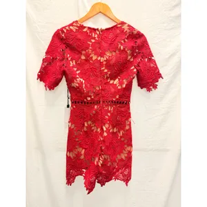 ASTR the Label NEW Short Sleeve V-Neck Lace‎ Romper XS Romantic Spring Summer thumbnail 5