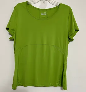 Tek Gear XL Lime Green Athletic Running Workout Performance Top thumbnail 1
