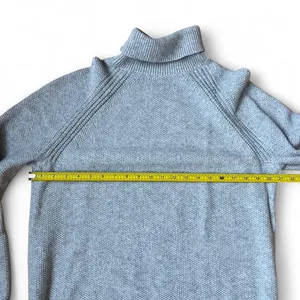 Gap Chunky Knit Turtleneck Sweater Y2K Fall Cabin Women's Medium 100% Cotton thumbnail 4