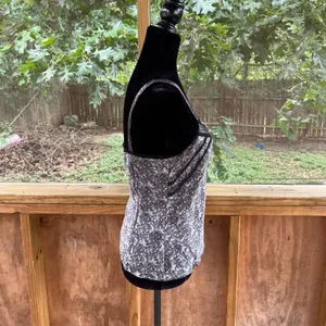Ann Taylor Women's Grey Printed Sleeveless Silk Cami Top Size 8 thumbnail 2