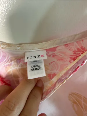 Vintage 2008 Victoria’s Secret PINK Floral Satin Slip Dress Large Y2K thumbnail 3
