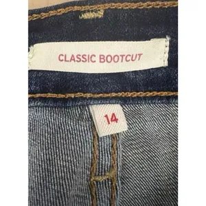 Levi’s Dark Blue Classic Bootcut Women Jeans Size 14 Stretch High Rise thumbnail 10
