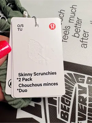 Lululemon Skinny Scrunchies 2 Pack thumbnail 4
