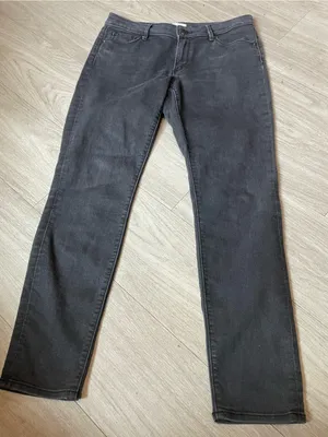 LOFT Women's Straight Leg Jeans in Charcoal thumbnail 1