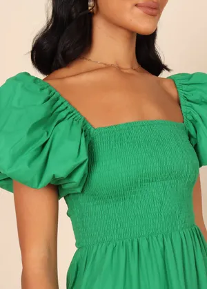 Petal and Pup Morgan Tiered Dress~Green thumbnail 4