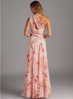 Azazie Floral Dress thumbnail 2