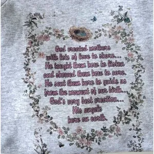 VTG 90s Hallmark God Created Mothers Sweatshirt Sz S? M? Bird Bee Butter… thumbnail 2