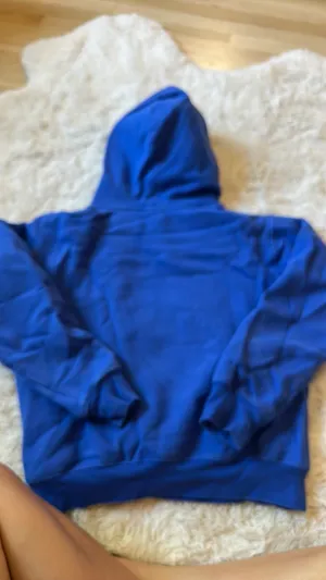 Aritzia Jazz Blue sweatfleece hoodie size small thumbnail 3
