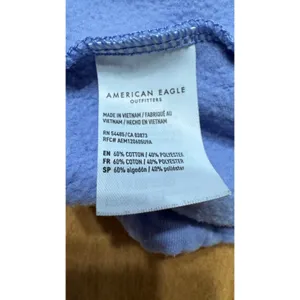 American Eagle Quarter‎ Zip Pullover Grey Purple Lavender Women's Medium thumbnail 4