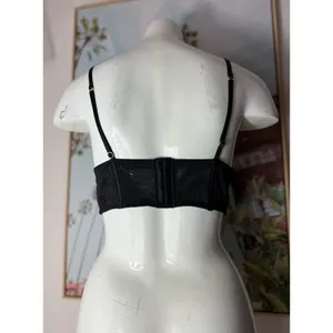 Victoria’s Secret Black Floral Sheer Mesh Dream Angels Triangle Bralette XL thumbnail 9