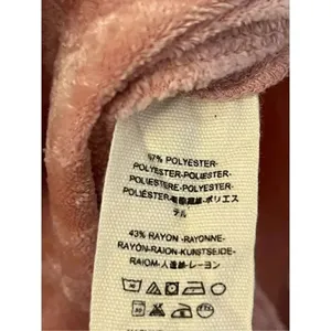Free People Pink Crushed Velvet Split Hem Tunic Dress M thumbnail 4