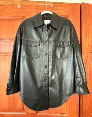 Aritzia Ganna Leather Wilfred Jacket Vegan thumbnail 1