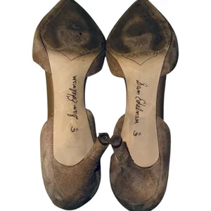 Sam Edelman Oatmeal Suede Telsa Heels thumbnail 9