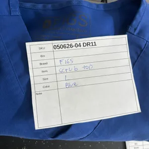 FIGS‎ Scrub Top Blue L thumbnail 10