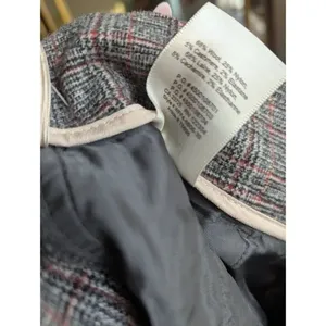 Aritzia Wilfred wool cashmere blend plaid trouser pants 6 thumbnail 7