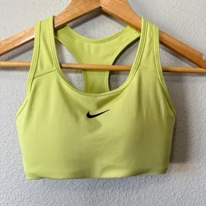 Nike Dri-FIT Racerback Sports Bra‎ Yellow XS Athletic Workout Gym thumbnail 2