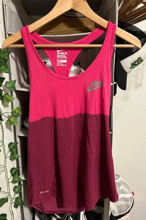 Pink  run tank top thumbnail 1