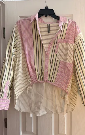 Anthropologie Striped Top thumbnail 1
