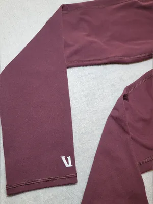Vuori Pace High Rise Leggings Size Medium Burgundy Yoga Running Athletic thumbnail 8