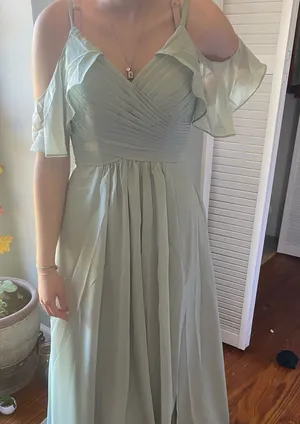 Amazon Sage Green Prom/Bridesmaid dress thumbnail 1