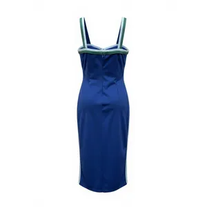 Hello Molly Summertime Groovin Blue Cutout Bodycon Midi Dress S /4 BandageDress‎ thumbnail 3
