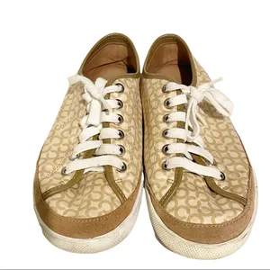 Coach Edith Women's 7.5 Tan‎ Brown Signature Print Sneaker A1244 thumbnail 3