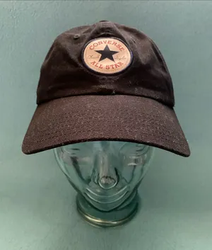 CONVERSE Tip off Chuck Taylor All Star Patch black baseball dad cap size OSFA thumbnail 1