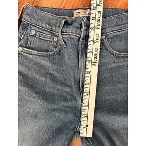 Madewell Jeans Womens 23 Blue The Perfect Vintage Crop Fray Hem Denim‎ Stretch thumbnail 9