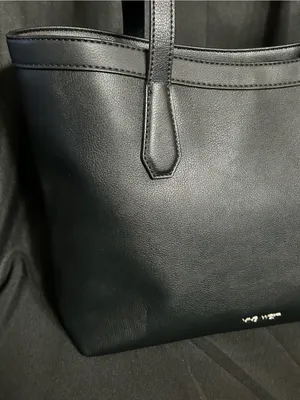 Nine West Black Tote Bag 3 PC Set NWT thumbnail 4
